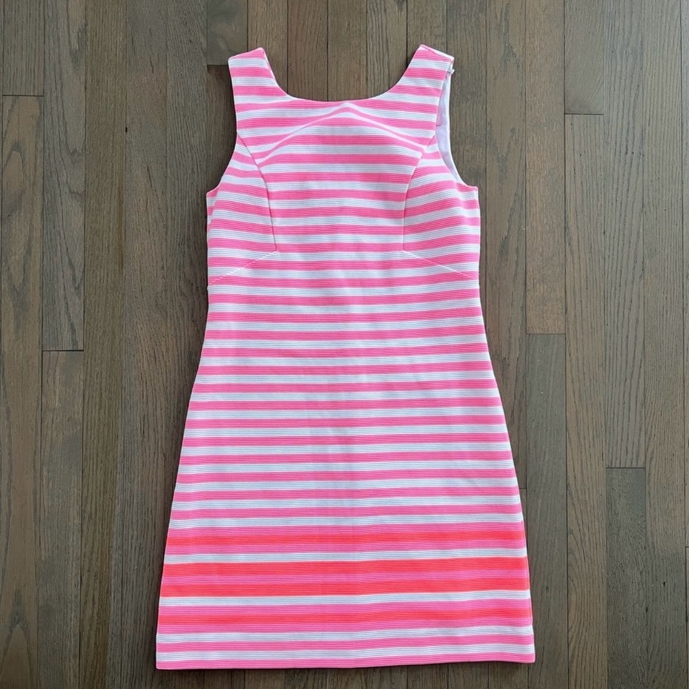 Lilly Pulitzer Pink and White Striped Mini Dress